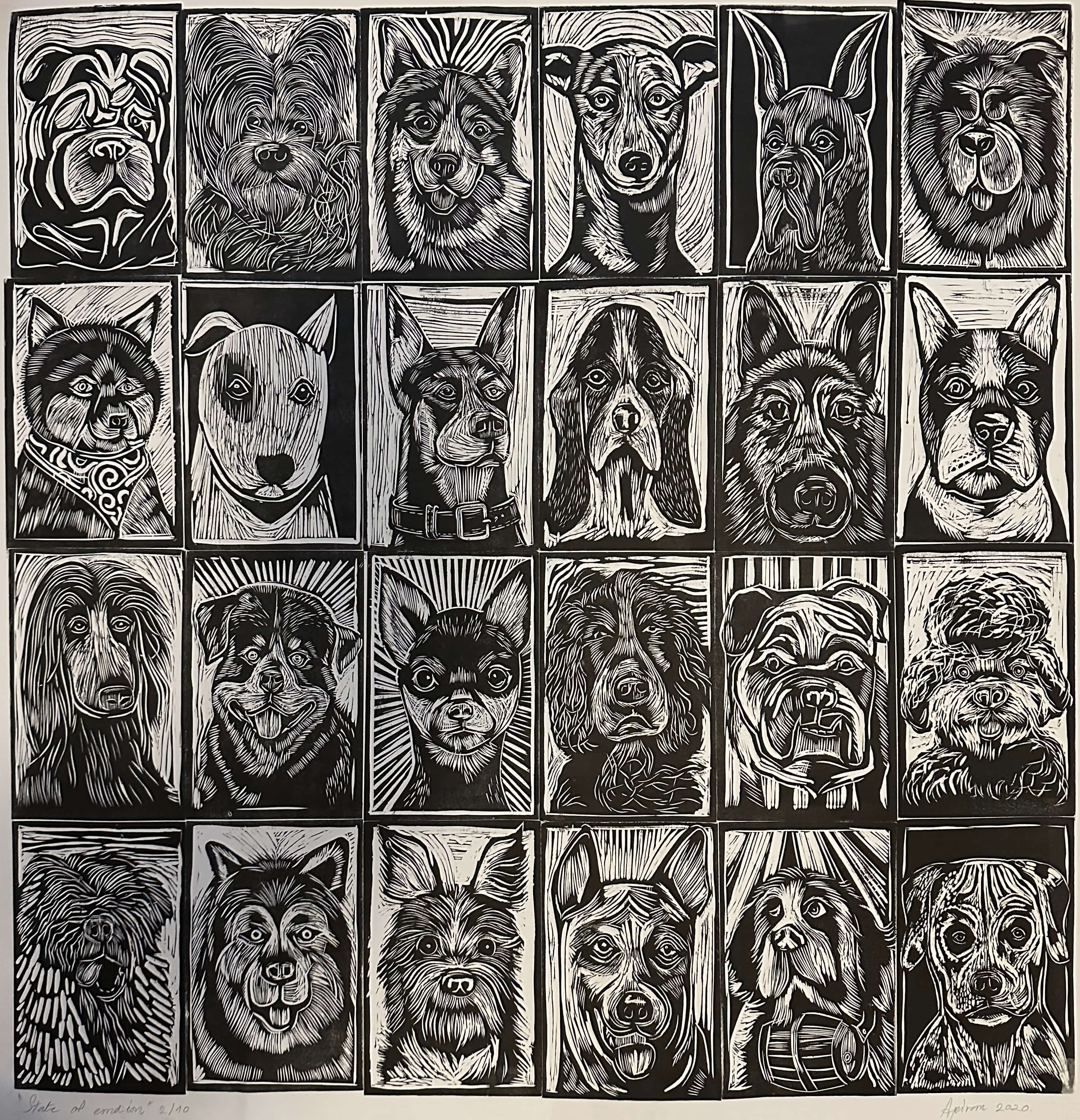Dog collage